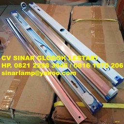 Kap Lampu TL LED Silver Platinum